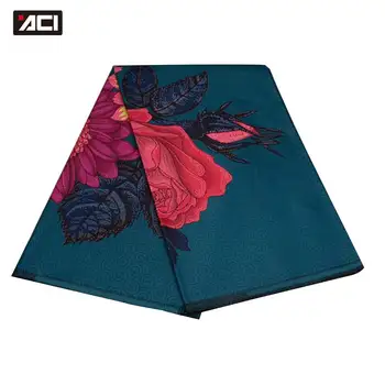 

ACI 100% Polyester African Wax Print Fabric Ankara Wax 6 Yards/Piece New Fashion Tissu Africain Batik Nigeria Wax Sewing Fabric