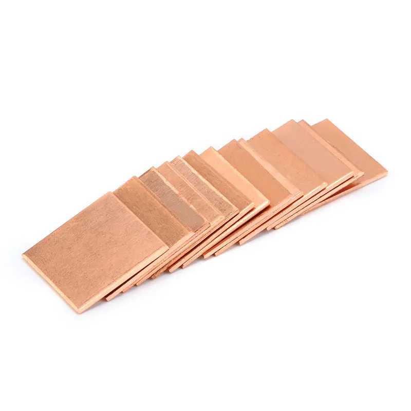 10pcslots Copper Sheet Shim Piece Heat Sink 20 20mm(0.81 Optional) Thermal Pad For Laptop GPU CPU (3)