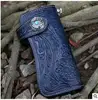 Free Shipping,Brand mens vintage lucky wallet.man genuine Leather purse bag.tanned cowhide hand carvings bag,japan style sales ► Photo 3/4