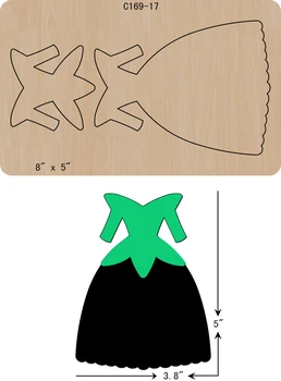 

New Clothes, skirt Wooden die Scrapbooking C-169-17 Cutting Dies