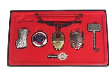 

Anime Super Hero Avengers Captain America Iron Man Action Figure Brinquedos Iron Man Model Doll Toys 7pcs/lot