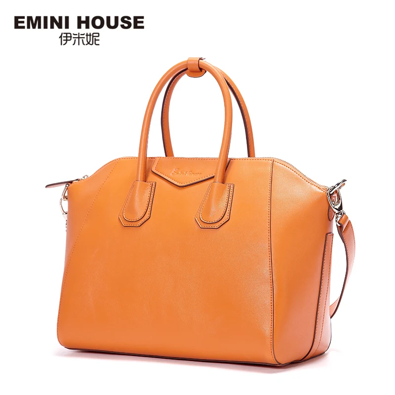 EMINI HOUSE сумка тоут из спилковой кожи роскошные сумки женские дизайнерские на