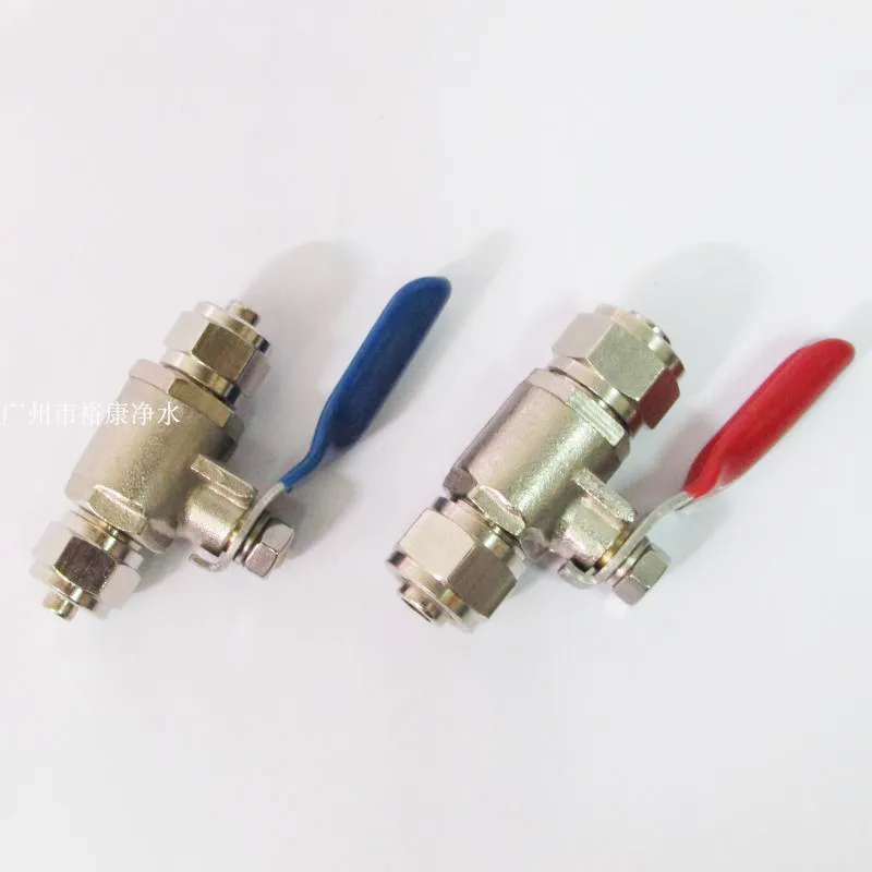 

1/4" 6mm 3/8" 10mmOD Hose Tube 1/4" 3/8" BSP Male Thread Straight 2 Way Metal Ball Valve Ro Water Fitting Pneumatic Air Oil