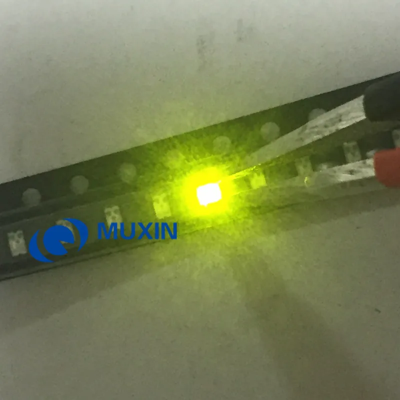 500pcs 0805(2012) Yellow Green LED SMD Chip Bulb Lamp Surface Mount SMT Bead Ultra Bright Light Emitting Diode DIY Highlight