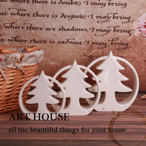 ceramic christmas tree home decor crafts room decoration ceramic handicraft porcelain figurines christmas articles decorations