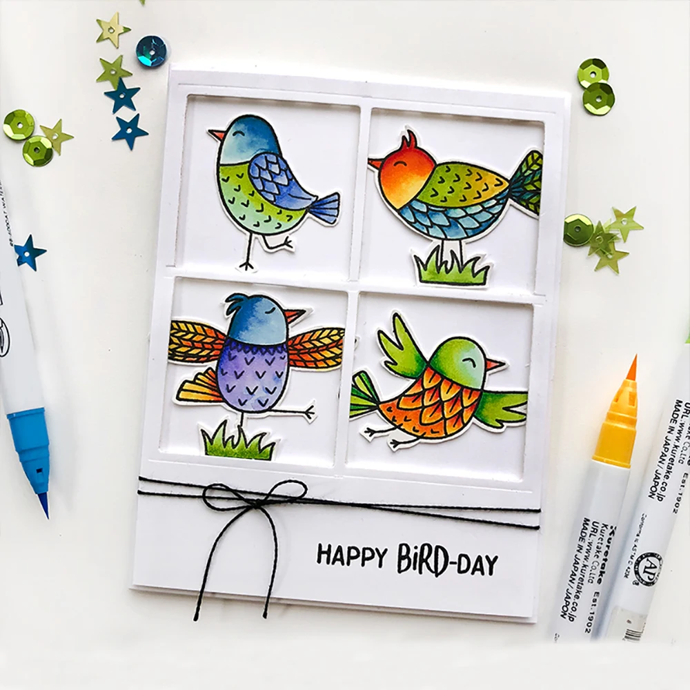 

Christmas Cute Bird Branch New Year Metal Cutting Dies Stamps Set DIY Scrapbooking Embossing Template Stencil Steel Folder Blade