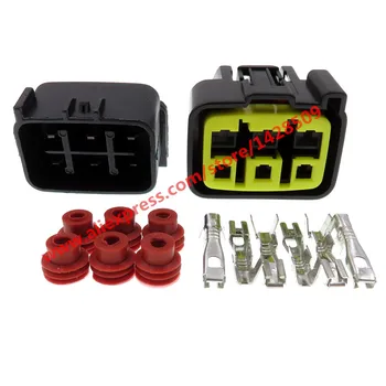 

20 Sets 6 Pin Female Male Wire Harness Waterproof PA66 Automotive MotoCycle Connector