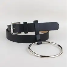 HOT Newest Design Women waist belt Lovely women s big ring decorated belts female fashion gold