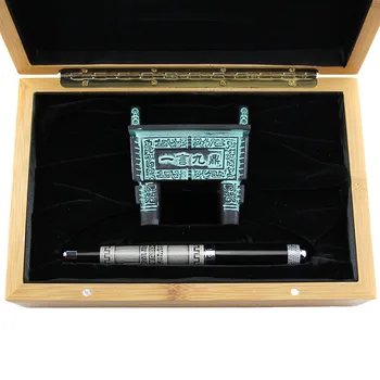 

Jinhao 189 Chinese Classical Culture "YI YAN JIU DING" Rollerball Pen with Original Gift Case Luxury Metal Ballpoint Pens