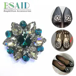 BSAID 1 шт цветок клипсы со стразами обувь украшения для женщин туфли на высоком каблуке со стразами очаровательный зажим для платье шляпа