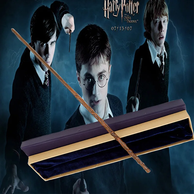 Harri Potter Serials Magic Wand with Mystery box Metal Core Hermione Dumbledore Trick Cosplay Harry Potter Toy Stick Harri Potter Serials Magic Wand with Mystery box Metal Core Hermione Dumbledore Trick Cosplay Harry Potter Toy Stick