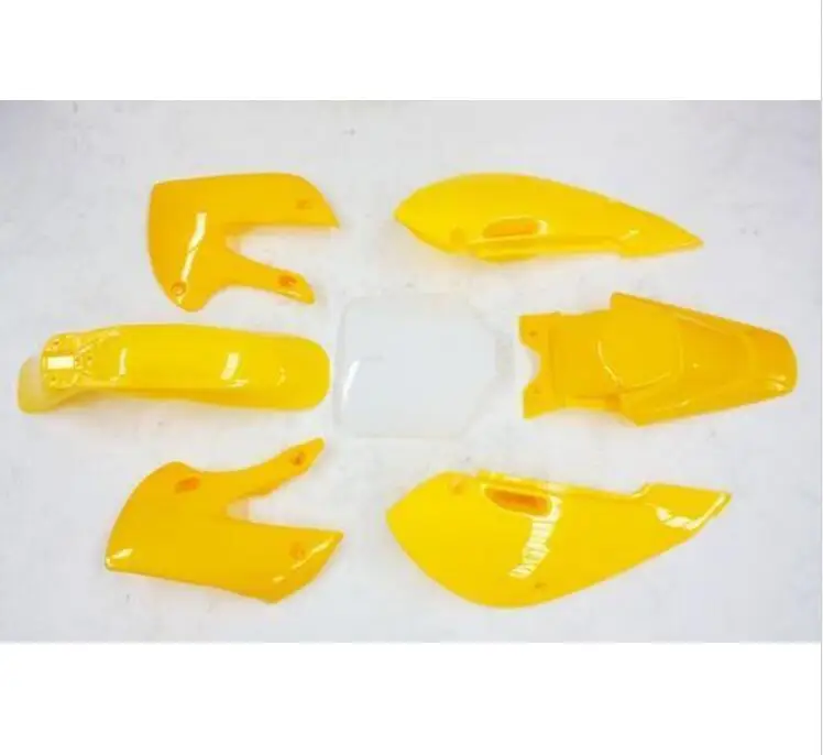 

YELLOW Plastics Fairing Fender Kit KLX110 125cc PIT PRO Trail Dirt Big Foot Bike