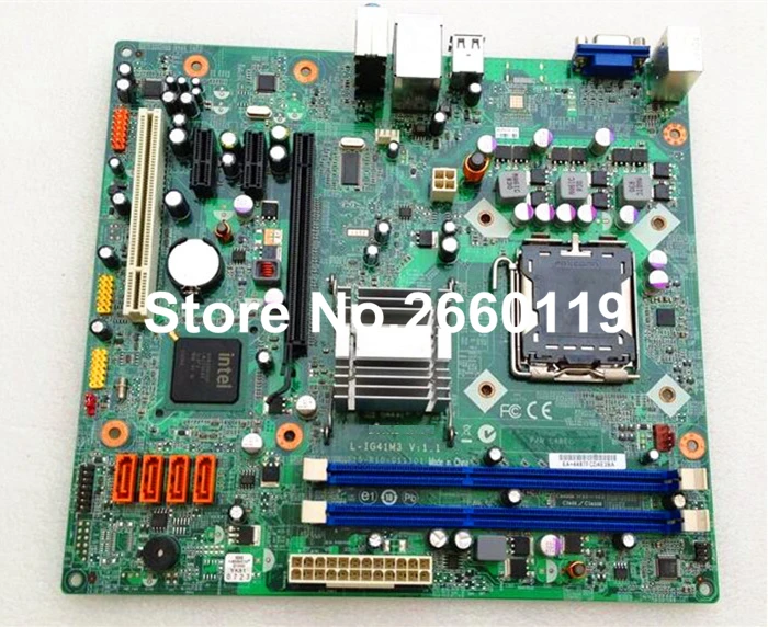 

Desktop motherboard for lenovo G41 L-IG41M3 V:1.1 LGA775 DDR3 system mainboard fully tested and working well