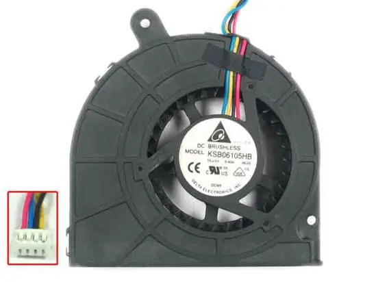 Delta Electronics KSB06105HB-9E2SKSB06105HB-G208 DC 5V 0.4A 4-проводной Сервер вентилятор охлаждения
