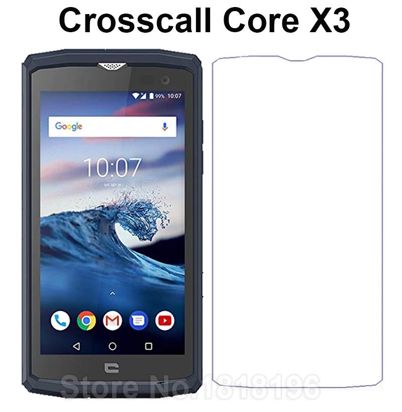 Crosscall Core-X3 закаленное Стекло с уровнем твердости 9 H закаленное телефон спереди Экран протектор Стекло для crosscall Core X3 5,0 дюймов Чехол Стекло пленка