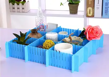 

1PC Free Combination Drawer Divider Household Storage Organizer Partition Board Grid Socks Underwear Partition Lattice ND 027