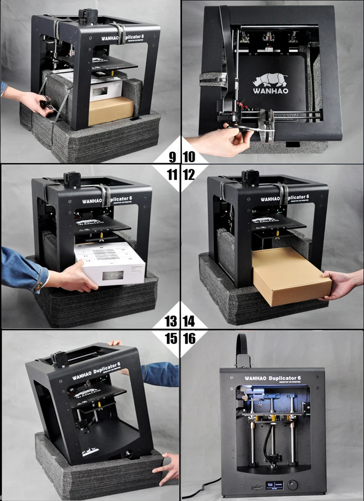 Топ продаж 3D принтер Wanhao D6 PLUS DIY FDM 3d принтер с автоматическим выравниванием печать с бесплатной нитью
