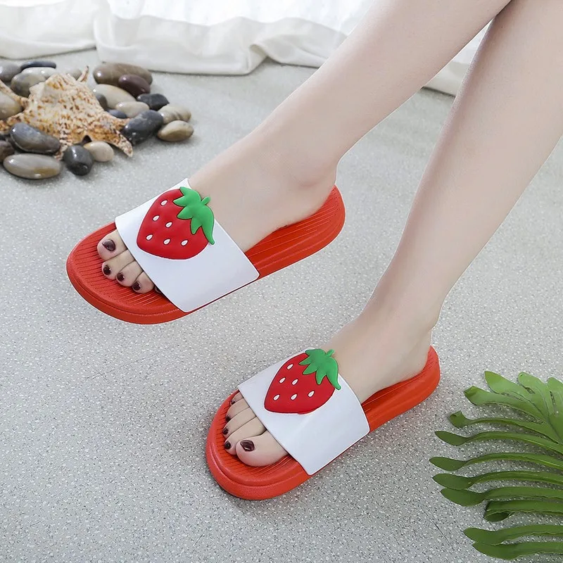 

2019 Cartoon Fruit Women Slippers watermelon banana Home Slippers Summer Sandals Slides Women Shoes Flip Flops Sandalias Mujer
