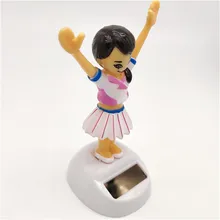 Универсальный автомобильный орнамент милый на солнечных батареях танцующий качающийся Танцующая игрушка автомобиль подоконник украшение дома подарок