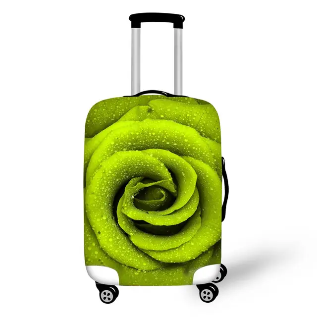 Colorful Flower Printed Luggage Case Cover Rose Luggage Protective