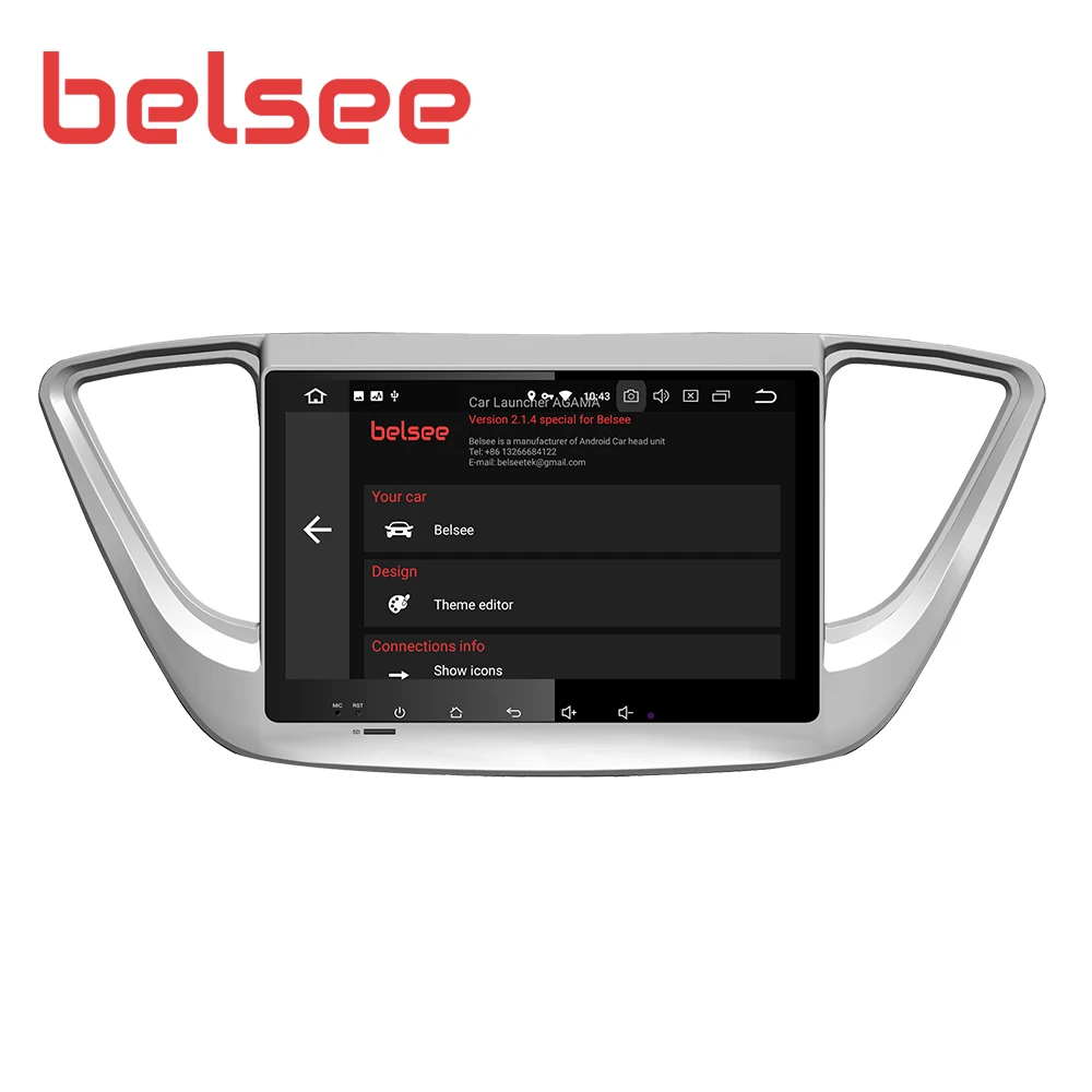 Belsee Android 9,0 для hyundai Solaris Verna Accent автомобильный gps-навигация, радио, стерео аудио плеер 4 Гб 64 Гб ips экран