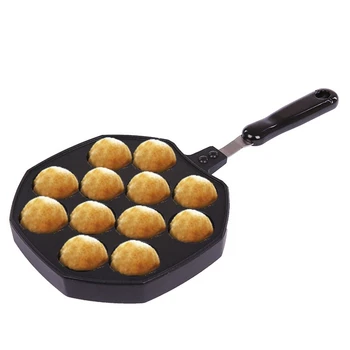 

12 Cavities Non-stick Aluminum Alloy Takoyaki Pan Takoyaki Maker Octopus Small Balls Baking Tray Cooking Tool Kitchen Gadgets