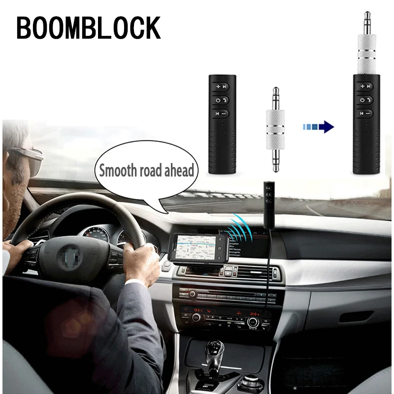 

3.5mm jack Bluetooth Aux Handsfree Audio Receiver Adapter For BMW E46 E90 E60 E39 E36 F30 F10 F20 X5 E53 E70 E30 E87 G30 E34 E92