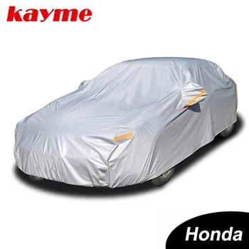 

Kayme aluminium Waterproof car covers super sun protection dust Rain car cover full universal auto suv protective for Honda