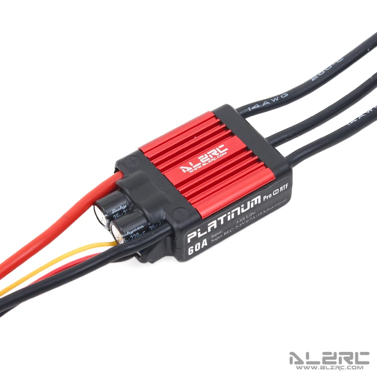 

ALZRC - Brushless ESC - Platinum - 60A V4 Brushless ESC For RC Heli Multicopter