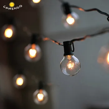

G40 Globe String Lights with 25 Clear Bulbs 25Ft UL Listed for Indoor&Outdoor Retro Lamps Decoration for Garden Patio Party Xmas