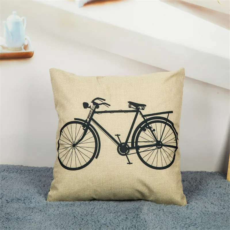 2017 خمر الدراجة وسادة وسائد سيارة مكتب الوسائد وسادة كرسي أريكة الظهر وسادة 18x18in