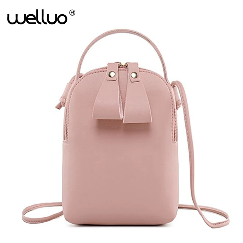 

Cell Phone Bag Women Mini Leather Mobile Messenger Bags Small Shoulder Bag Portable Strap Coin Purse Girls Crossbody Bag XA52B