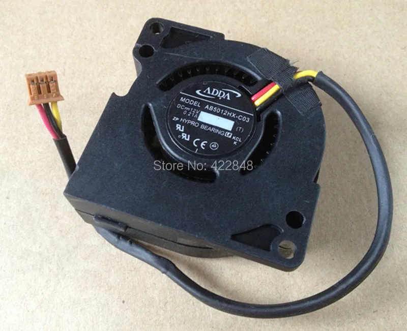 Новинка и оригинал ADDA AB5012HX-C03 5020 12 В 0.21A 5 см охлаждающий вентилятор для проекторов