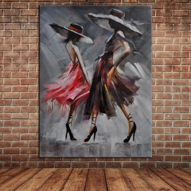 Pop-Art-Dancing-Women-Colorful-Oil-Painting-Nude-Girl-Canvas-Art-Abstract-Wall-Pictures-for-Living.jpg_640x640