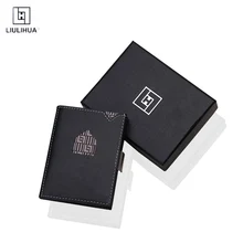 LLH ручной работы из кожи Бизнес мини-держатель для карт Для мужчин S тонкий кожаный бумажник RFID кошелек Для мужчин и Для женщин минималистский кошельки