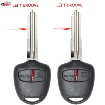 

KEYECU 2Pcs New Replacement Remote Car Key 2 Button 433MHz ID46 Chip for Mitsubishi L200 Shogun Pajero Montero Triton MIT8 Blade