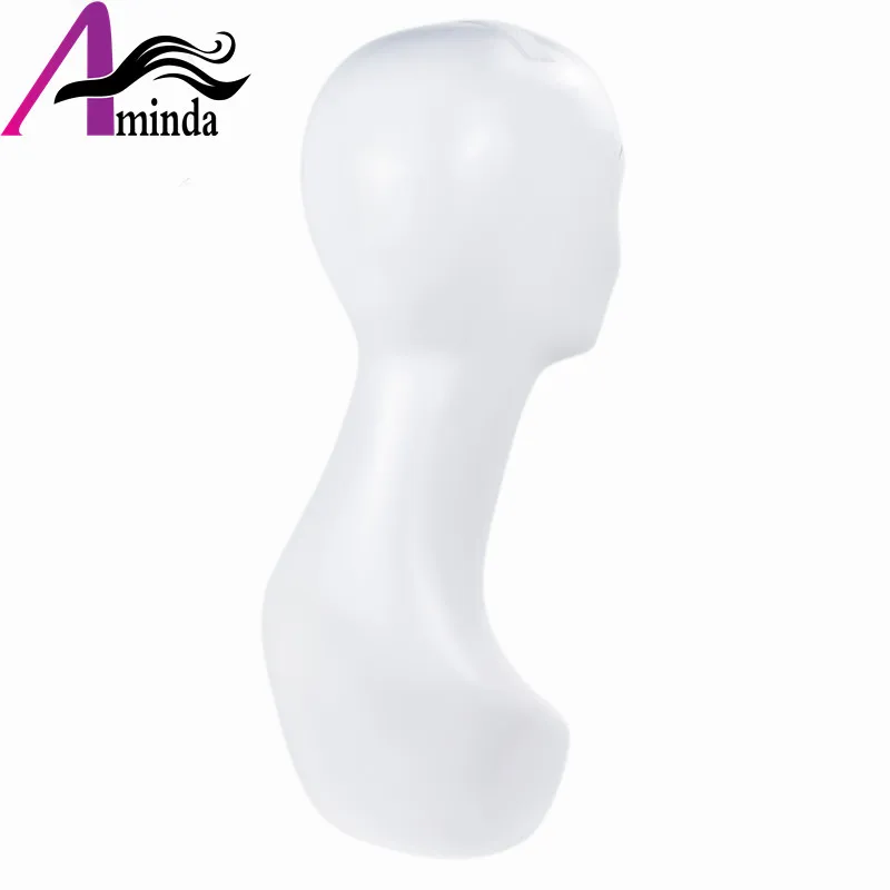 Plastic Wig Making Mannequin Head Afro Makeup Model Head With Long Neck For wigs hat display  (5)