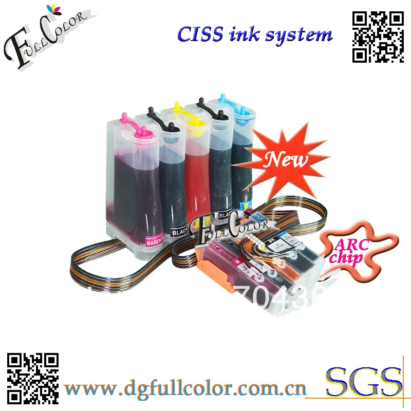 Free shipping Compatible CLI651 CISS full of inks for canon PIXMA MG5460 PIXMA IP7260 printer ciss with ARC chip 5color set Free shipping Compatible CLI651 CISS full of inks for canon PIXMA MG5460 PIXMA IP7260 printer ciss with ARC chip 5color set