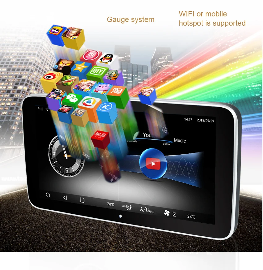 6 Koason Android 10.25 Super Big HD touch Screen Car GPS Multimedia Player for Mercedes BENZ GLK Class GLC 