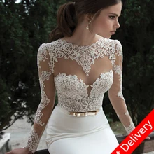 Изготовленное на заказ платье выпускного вечера Быстрая белое платье выпускного вечера с длинными рукавами es/кружевное платье выпускного вечера с длинными рукавами