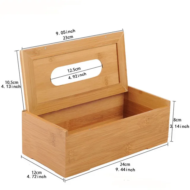 Online Rustic Bamboo Tissue Box Cover Wood Drawer Quality Flip Rustic Bamboo Tissue Box Cover Wood Drawer Quality Flip Type Home Decoration Vintage Creative Napkin Holder For Paper Towels