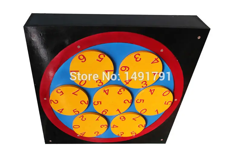 

7-позиционный вращающийся стол с открытым замком или контроллером, линейный привод, такагизм, игровые инструменты для комнаты спасения