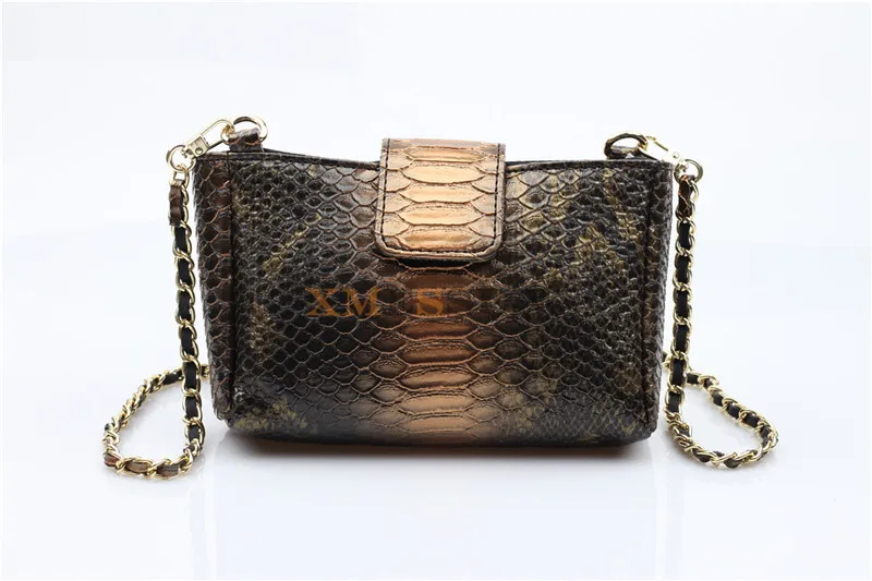 XMESSUN дизайн Дамская кожаная сумка с узором питона сумка из тисненой кожи питона модная сумка