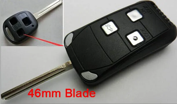 Prix pour 3 Boutons Flip Modification À Distance Shell Key Case Pour Lexus SC430 ES RX350 LX470 GS IS300 GX470 LS Clé Fob couverture Prix pour 3 Boutons Flip Modification À Distance Shell Key Case Pour Lexus SC430 ES RX350 LX470 GS IS300 GX470 LS Clé Fob couverture