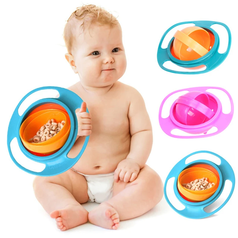 Non Spill Feeding Infant Gyro Bowl 360 deg Rotating Baby Kids Avoid Food Spilling Baby Eat Toy Tool Flying Saucer Kids Dinner Non Spill Feeding Infant Gyro Bowl 360 deg Rotating Baby Kids Avoid Food Spilling Baby Eat Toy Tool Flying Saucer Kids Dinner
