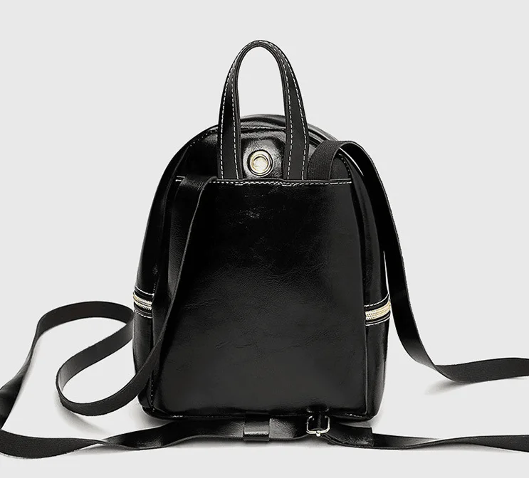 Женский рюкзак на молнии из искусственной кожи, Мини дорожная школьная сумка, милый подарок, маленькая поясная сумка-рюкзак для женщин