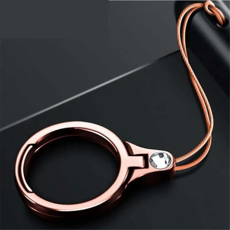 

Universal Metal Lanyard Diamond For Keys Phones Strap For iPhone 7 Plus 8 6S Keycord Finger Mobile Holder Stand Accessories