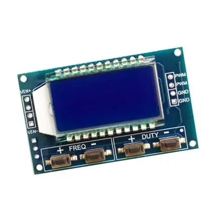 

Signal Generator PWM Pulse Frequency Duty Cycle Adjustable Module LCD Display 3.3V-30V 1Hz-150Khz PWM Board Module H25