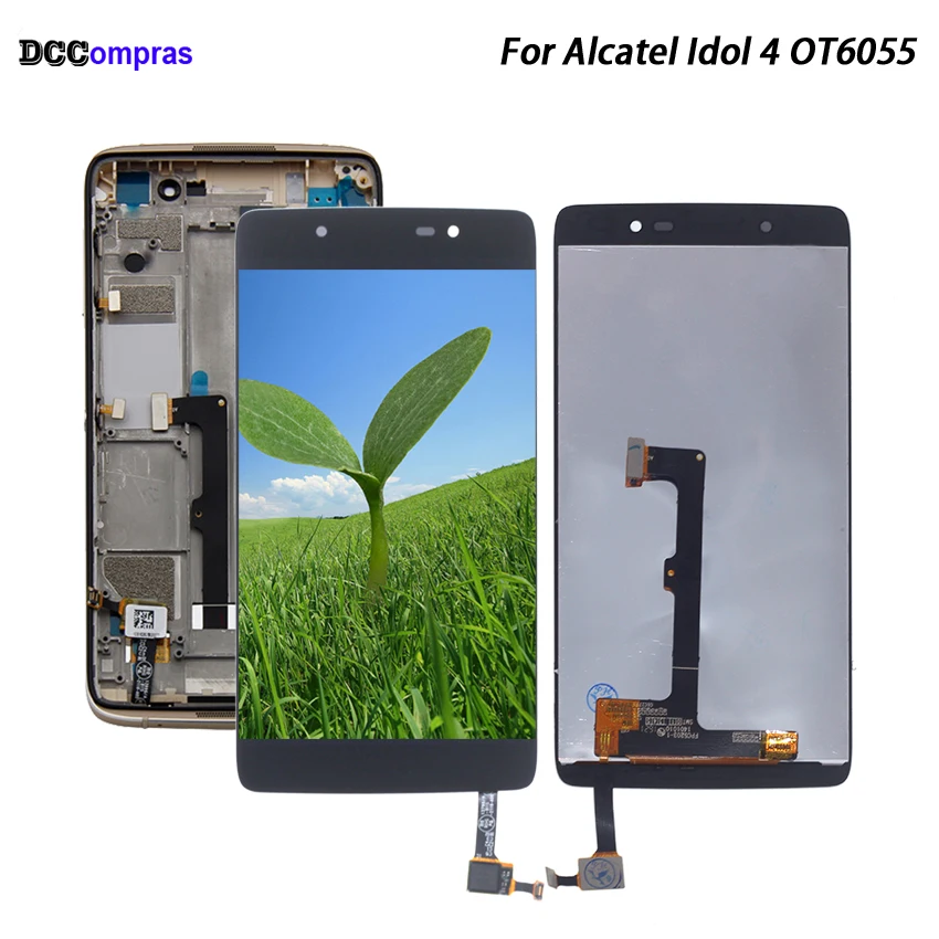 Для Alcatel Idol 4 OT6055 дисплей для экран ЖК-дисплей кодирующий преобразователь