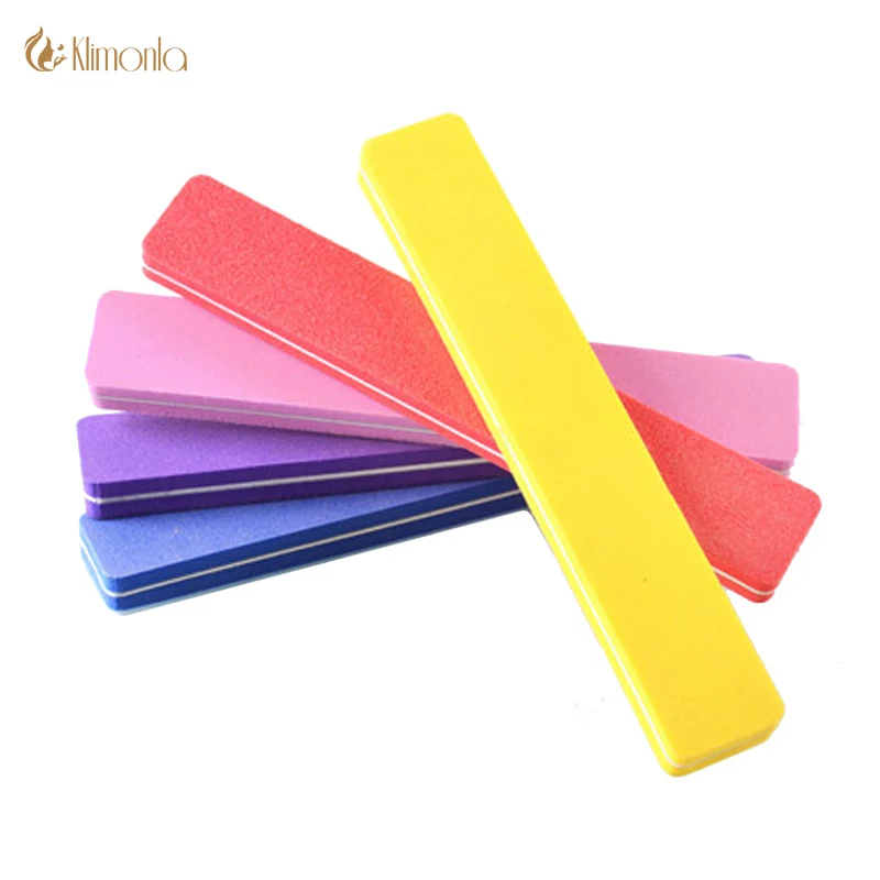 

10Pcs/lot Sanding Sponge Nail File Buffer Block for UV Gel Nail Files 100 180 Rectangular Nail Art Accessories Styling Tools